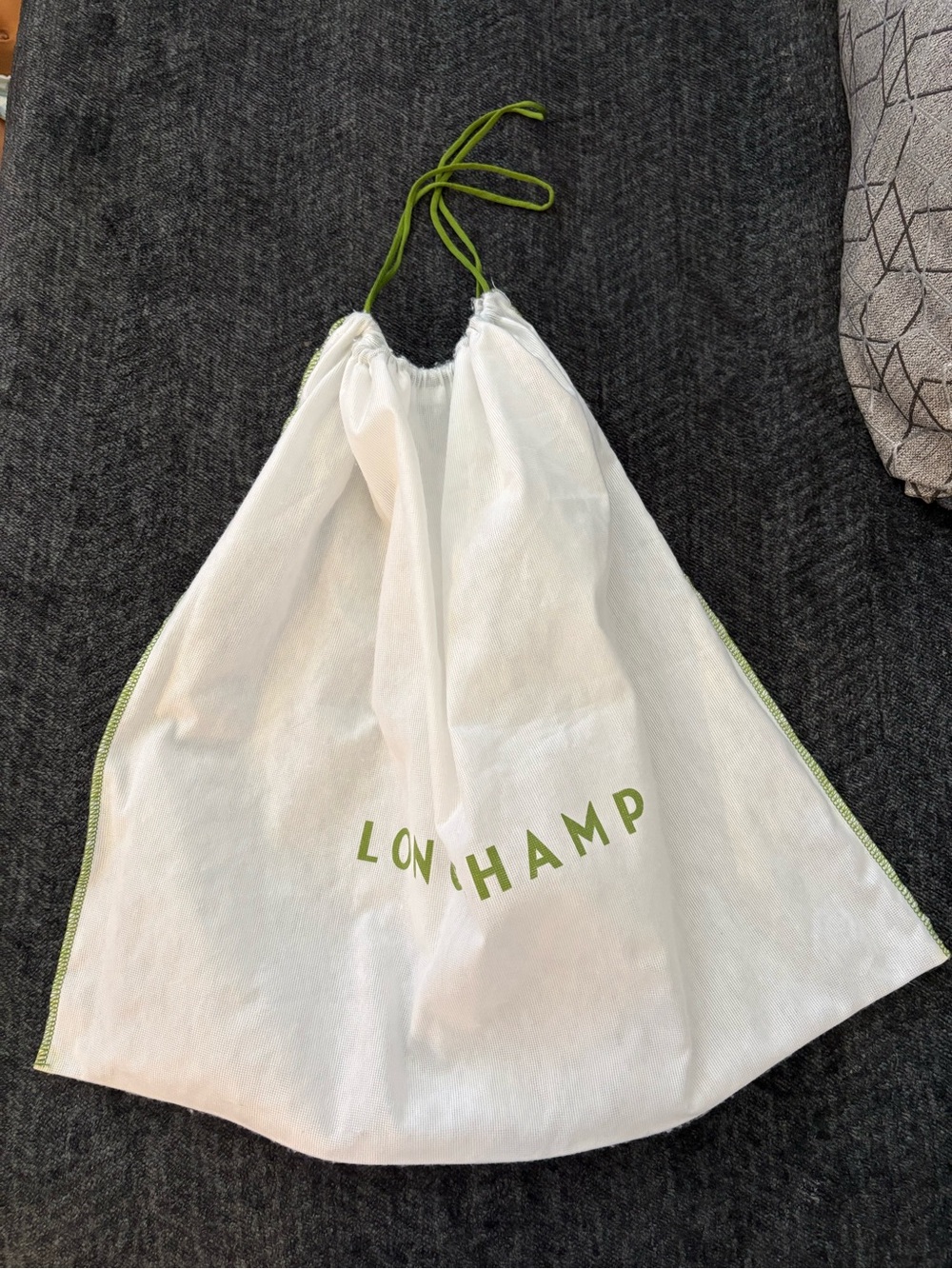 Authentic Longchamp Drawstring Dust Bag